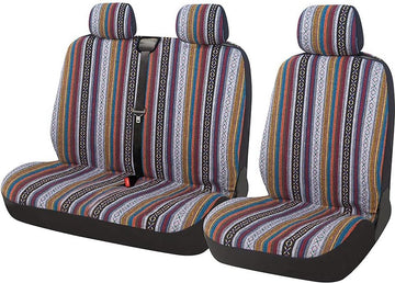 Kleurrijke autostoelhoezen voorstoelen in etnische stijl set universeel voor bestuurdersstoel en passagier vrachtwagen accessoires interieur