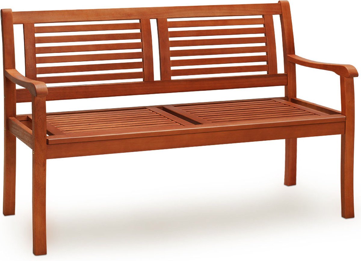 Casaria Tuinbank - Eucalyptushout 120x60x90cm - FSC®-gecertificeerd