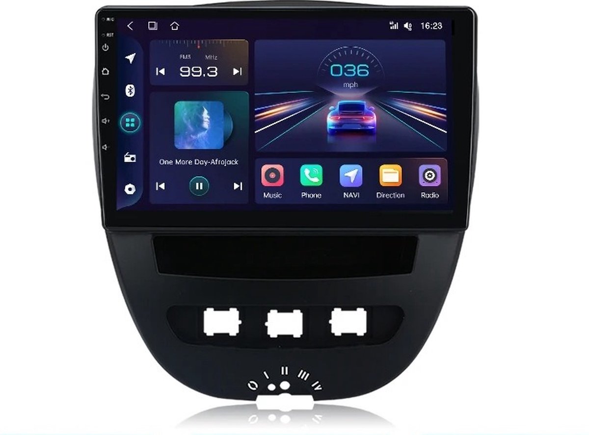 Autoradio - Android Carplay - Bluetooth Radio - Peugeot 107 - Toyota Aygo - Citroën C1