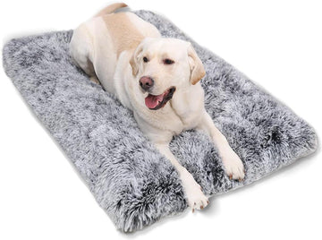 Grote Wasbare Kalmerende Pluizige Anti-Angst Hondenkrat Matras - Deluxe Pluche Hondenmatras - 90x60cm dog bed pouch