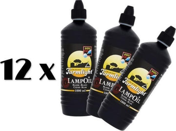 12 flessen Farmlight lampenolie| lampolie|| - met aansteker
