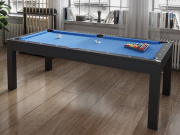 Vente-unique Moduleerbare tafel - Biljart en tafeltennis - L182 x B102 x H80 cm - Zwart - SOUSA L 182.8 cm x H 80.2 cm x D 102.6 cm