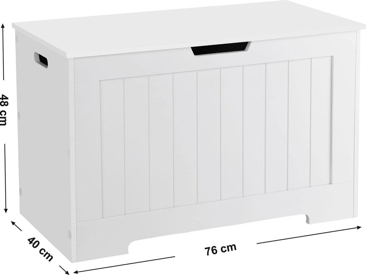 Witte Opbergkist - Speelgoedkist - Hout