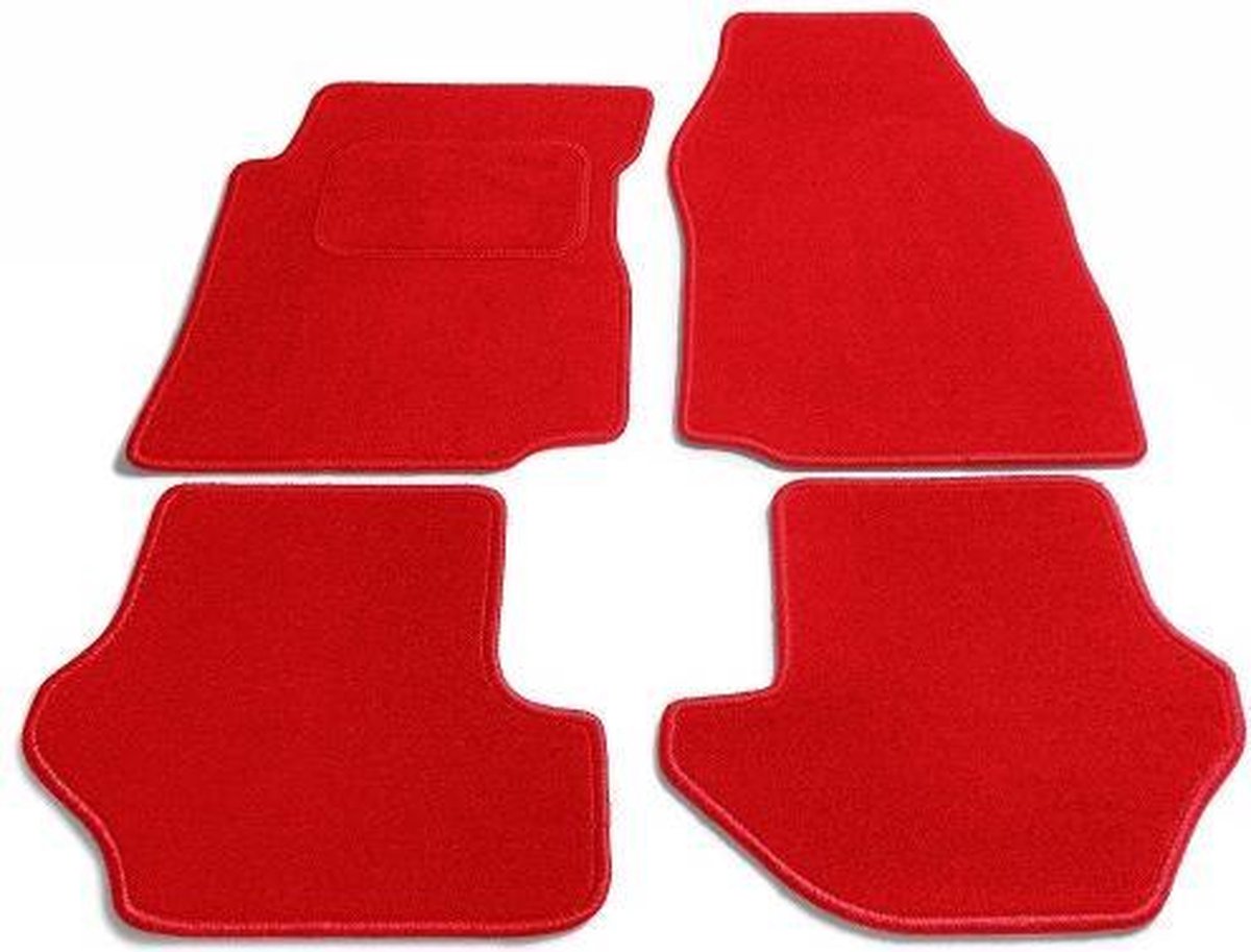 PK Automotive Complete Naaldvilt Automatten Rood Toyota Aygo 2010-2014