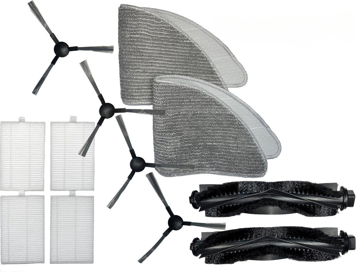 XR-500 Accessoiresset - Geschikt voor CleanDays Robotstofzuiger XR-500 - Onderhoudsset - 12 delig