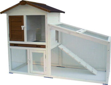 Konijnenhok Tommy - Wit - 140 x 65 x 100 cm