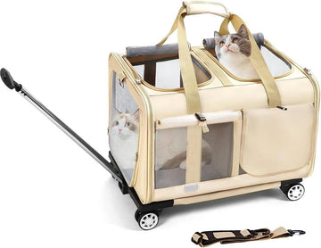 Reismand met Wielen voor 2 Katten - Grote Kattenreismand voor Twee Katten Reismand Kat