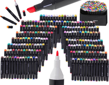 Stiften Voor Volwassenen Touch Twinmarkers Dubbelzijdige Alcohol Stiften - 168 stuks - Dual Tip Markers - Tekenstiften - Kleurstiften - Fineliners - Dikke Dunne Stiften - Handlettering Kalligrafie Bullet Jounal Dagboek - Kleuren