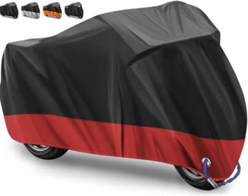Motorhoes Waterdicht Buiten - Motorhoes voor Buiten - Motorhoezen - Motor Hoes Buiten - 265 x 105 x 125 cm/ Rood