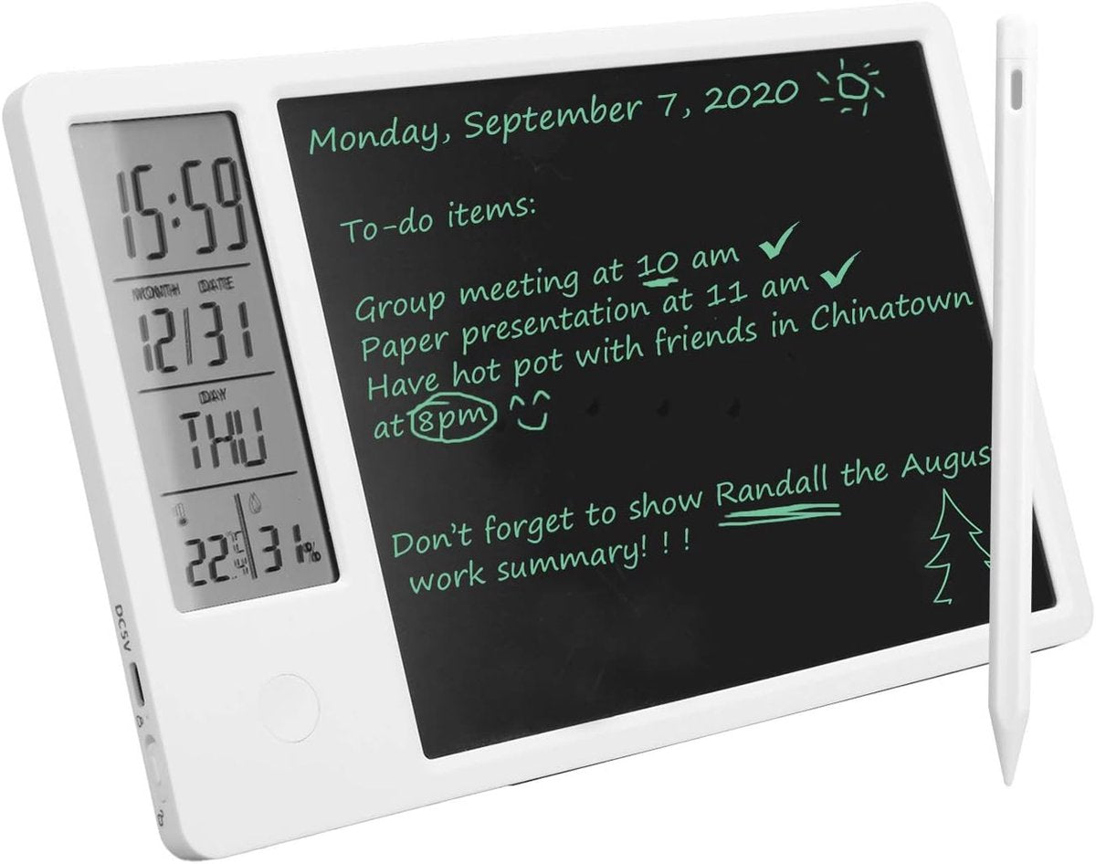 Digitaal Notitieblok - Grafische Tablet - Elektronisch Notitieblok - Digital Notepad - Herbruikbare Notitieblok - Batterijvrije Teken en Schrijftablet