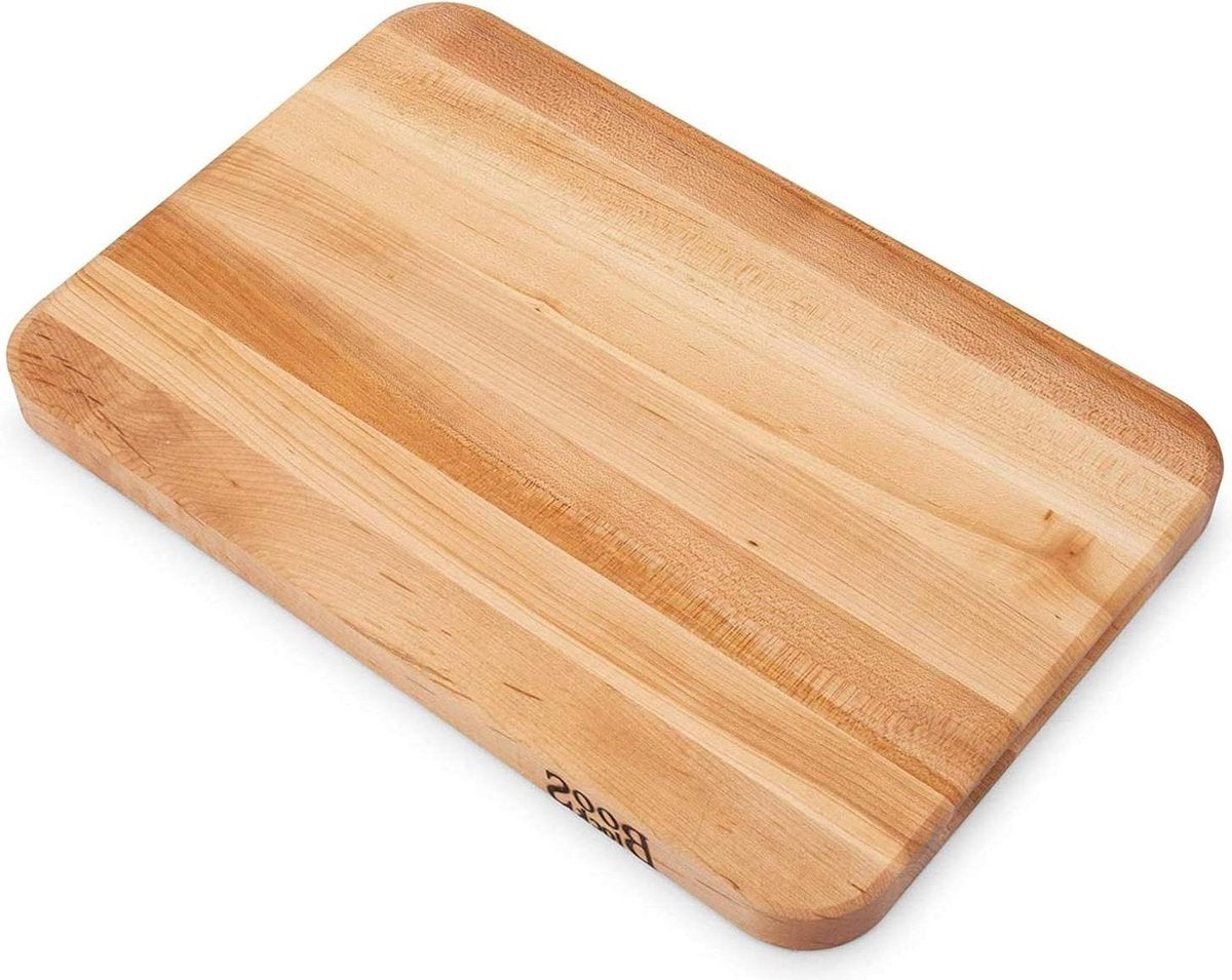 Professionele snijplank - Groot formaat - Esdoornhout - Antibacterieel - Met handvat - 457x305x32 cm hakblok