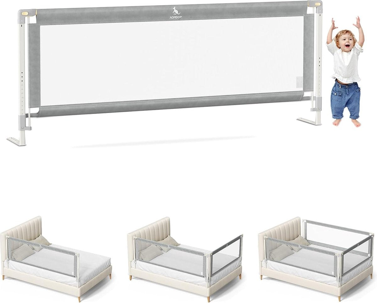 Bedhekje valbeveiliging, 140 cm bedbescherming voor kinderen, valbescherming bed [één zijde], slaapkameraccessoires voor jongens en meisjes ( voor kinderen vanaf 0 - 10 jaar)