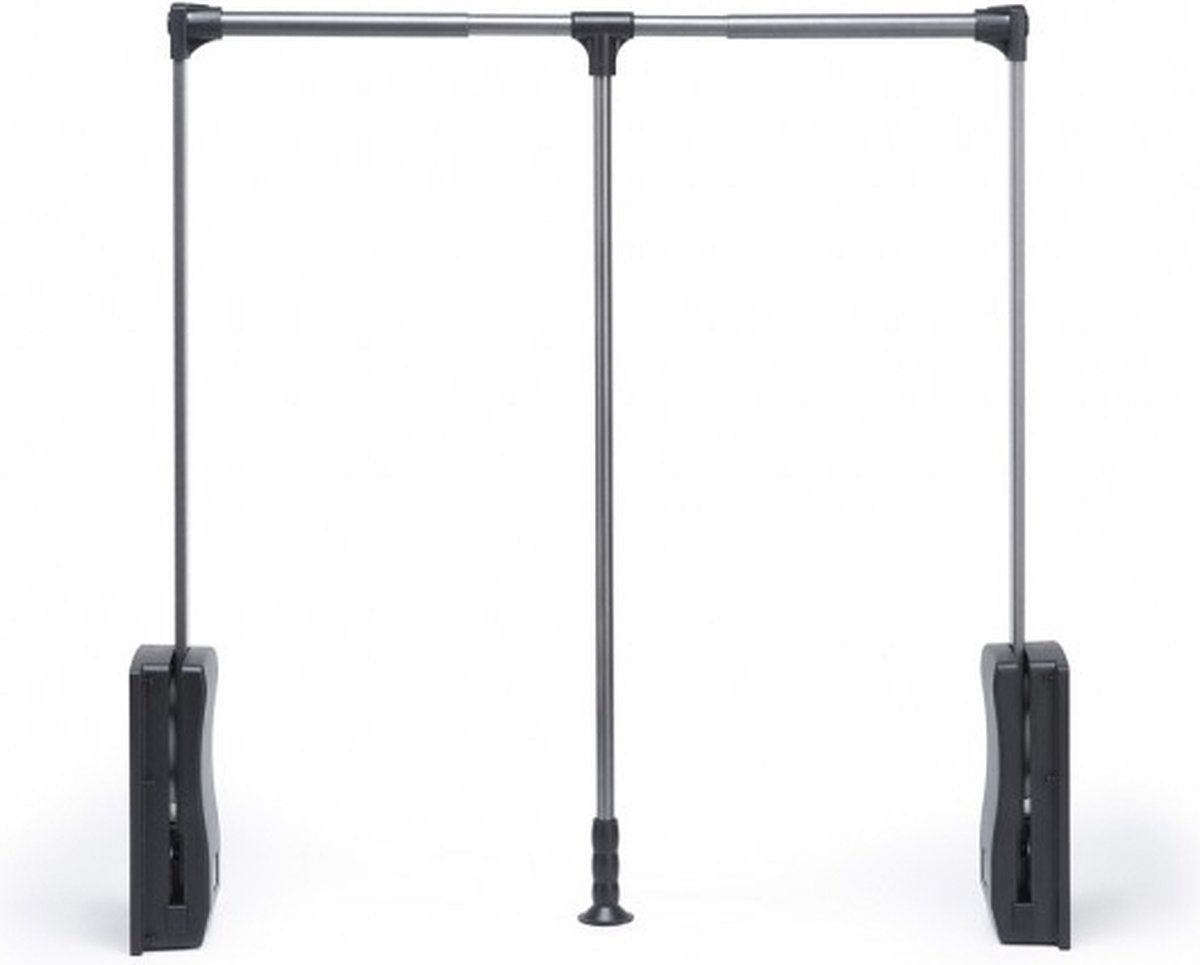 Milano Luxurious Kledinglift – Kledingstang – Luxe Kledingroede – Garderobelift – Draagvermogen 15kg – 83-115 cm – Antraciet