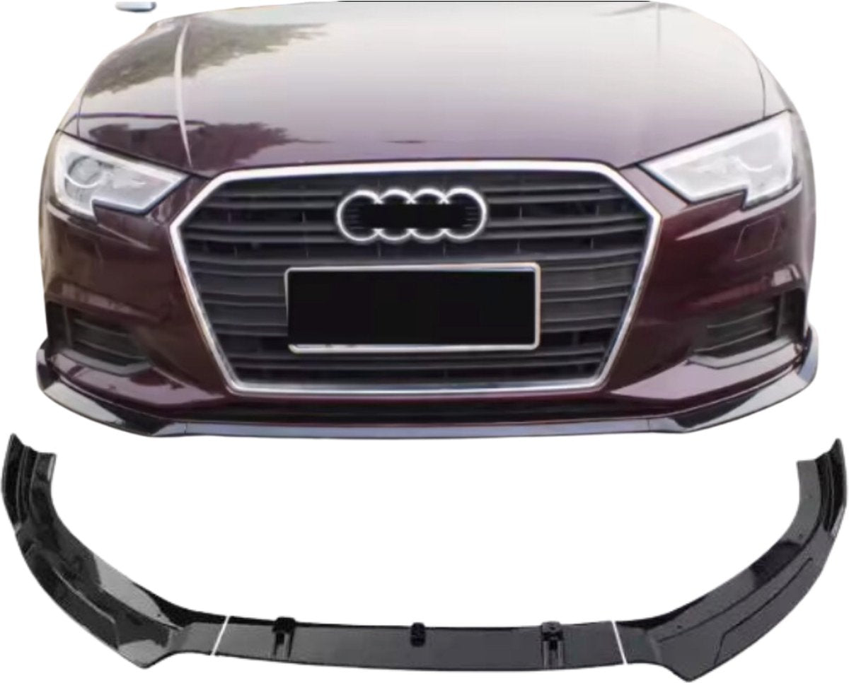 Audi A3 8V (2013-2016) RS Look Front Lip Glans Zwart