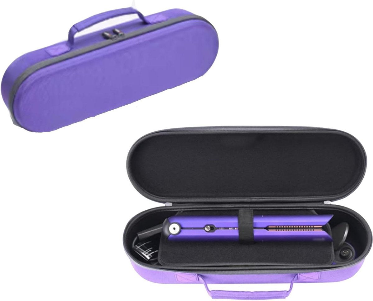 EVA Hard Shell Draagtas voor Dyson Airstrait HT01 stijltang - Reistas met Opbergtas (paars)