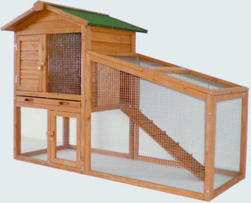 Konijnenhok Tommy Paradise - 140 x 65 x 100 cm - Bruin