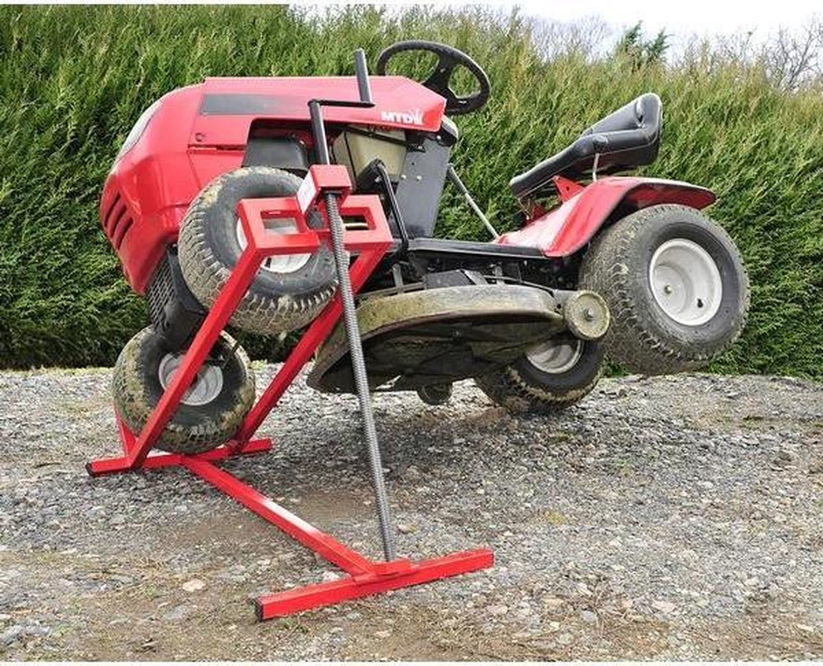 Lift voor zitmaaier - rood