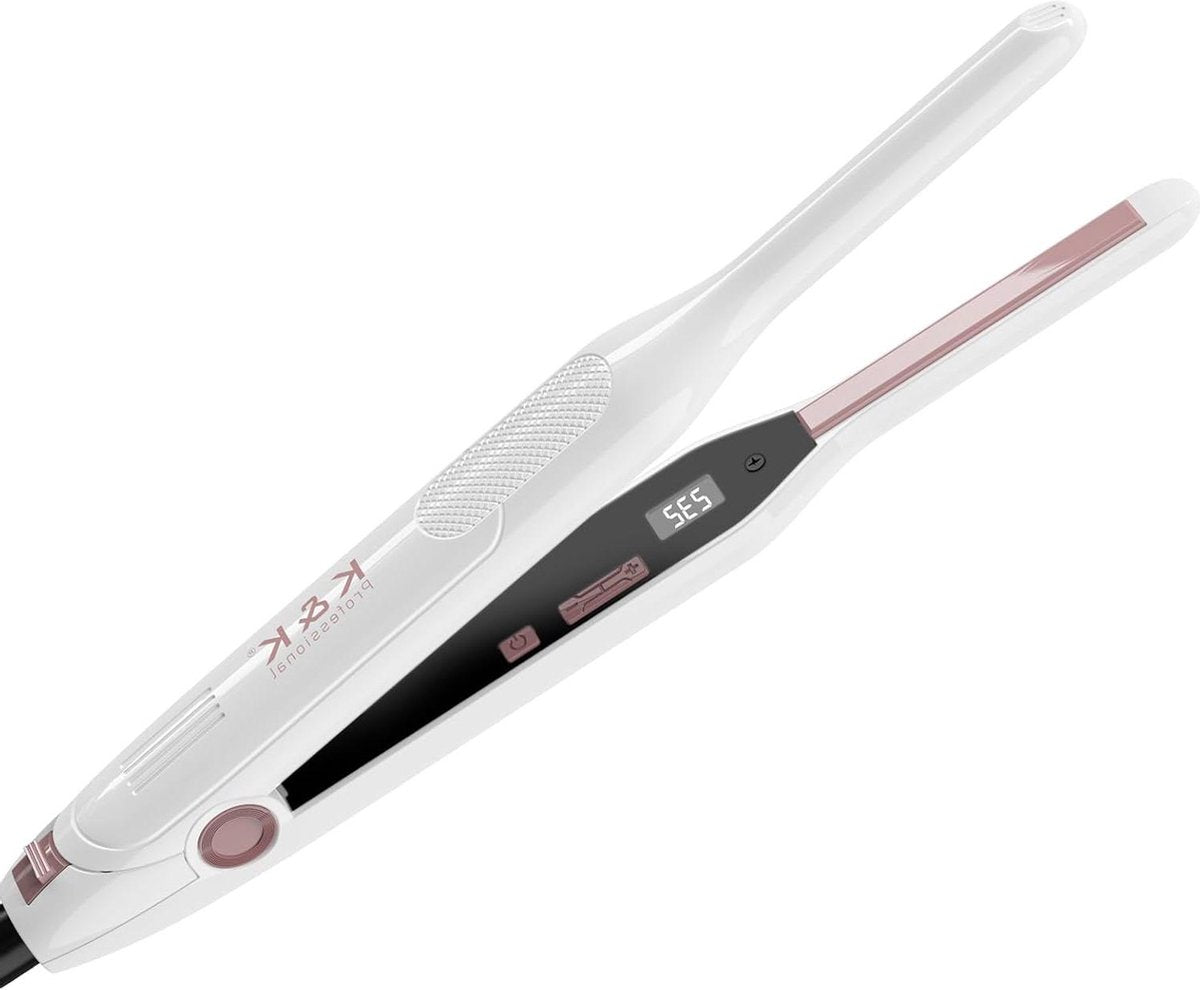 Mini Stijltang Voor Kort Haar 2 in 1 - Glad en Krullend - Instelbare Temperatuur - Keramiek Stijltang - Kleine Reizen - Dubbele Spanning - 50 ℃ - 230 ℃