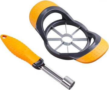 Appelsnijder - Groentesnijder - Applecutter - Vaatwasserbestendig - 8 Messen - Geel