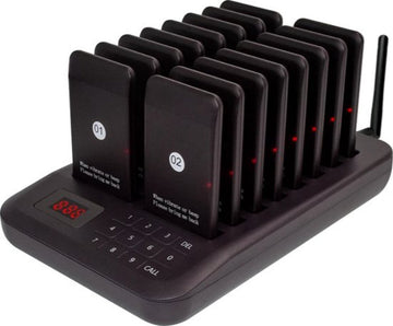 Oproepsysteem horeca - 16 STUKS - 800m - Oproep pieper - Restaurant Pager - Draadloze Oproep Buzzer