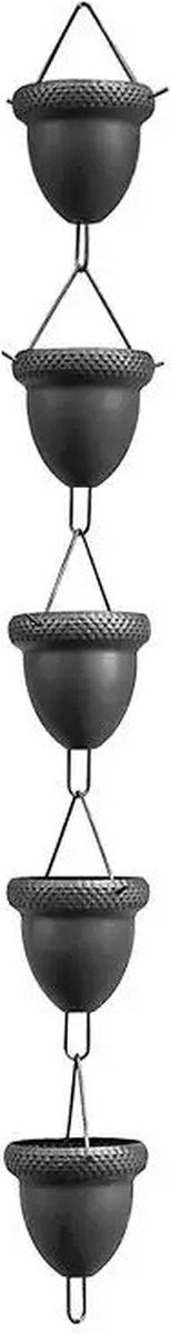 ShopEighty8 - Regenketting - Metalen Ketting - Regenvanger - Decoratie voor Dakgoot - Balkondecoratie - Watervaleffect - 1.2 M lang - Metaal
