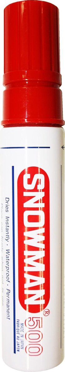 Snowman marker 500 permanent rood per 12 stuks