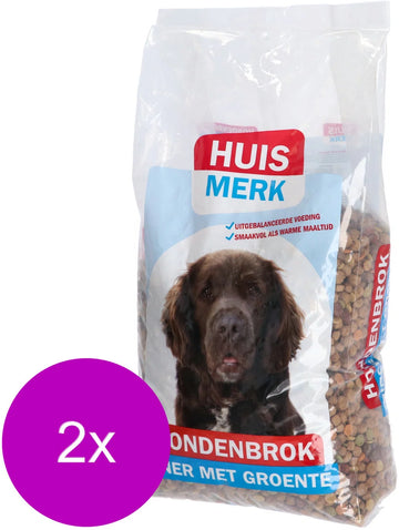 Huismerk 4-Mix Diner Adult - Hondenvoer - 2 x 10 kg