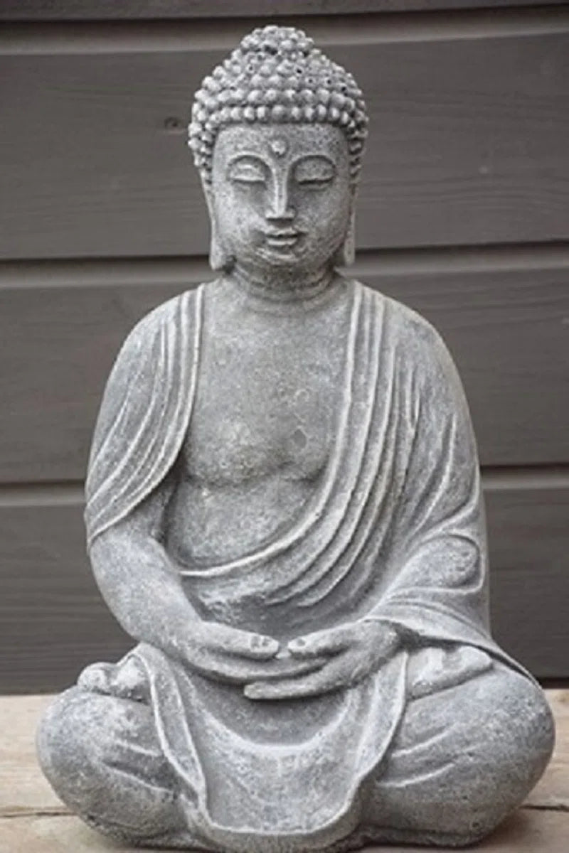 Boeddha in lotushouding, Antraciet