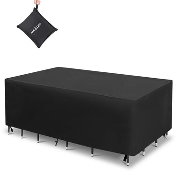 Tuinmeubelhoes - 200*160*70cm - Waterdichte Tuinmeubelhoezen Tuinset Beschermhoes - met Opbergtas - Zwart