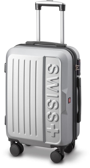 Swiss - Lausanne - Handbagage koffer - 4 Wielen - TSA-Cijferslot - Zilver