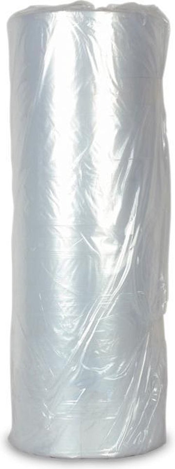 Plastic kledinghoezen - transparant - 130 cm - rol / 100 stuks