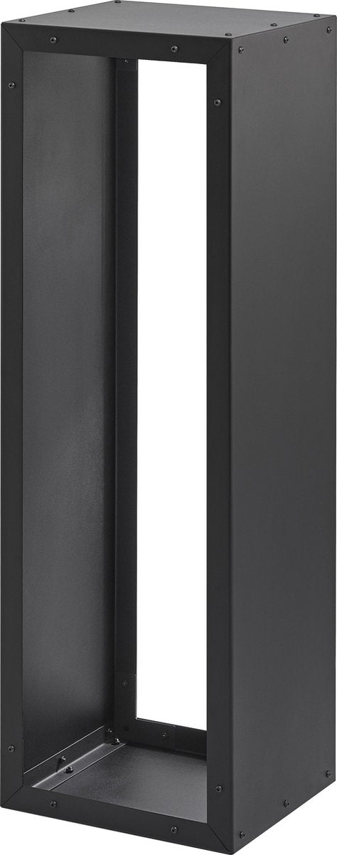 Opslag Haardhout binnen - Haardhout rek - Brandhout rek - zwart metaal- 116x38x35cm