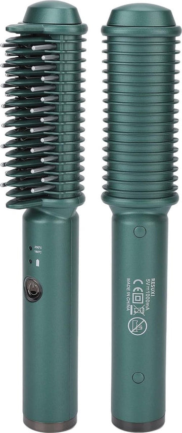 Draadloze Stijltang - Draadloze krultang - Stijlborstel - Mini Stijltang - Reis Stijltang - Draadloze Krultang - Hair Straightener - 2 in 1