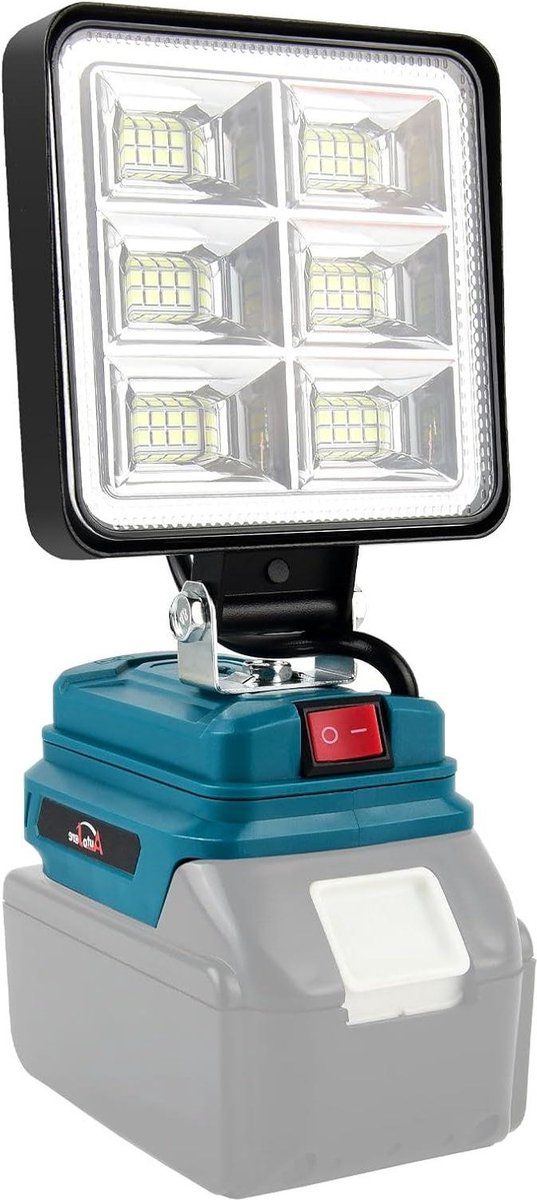 18 V 50 W draadloze schijnwerper lamp - Acculamp Makita - USB-opladen - Draagbare led-werklamp - Autoreparatie - Thuisverlichting - Camping - Vissen - 10 cm