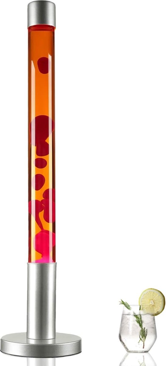 Lavalamp - Rood & Oranje - 76 cm - Lava Lamp - Lavalampen
