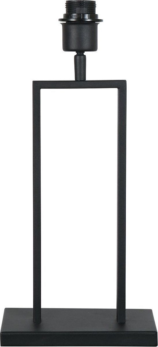 Tafellamp zwart | 1-lichts | E27 fitting | modern / strak design | voor woonkamer / kantoor | geschikt voor ledverlichting