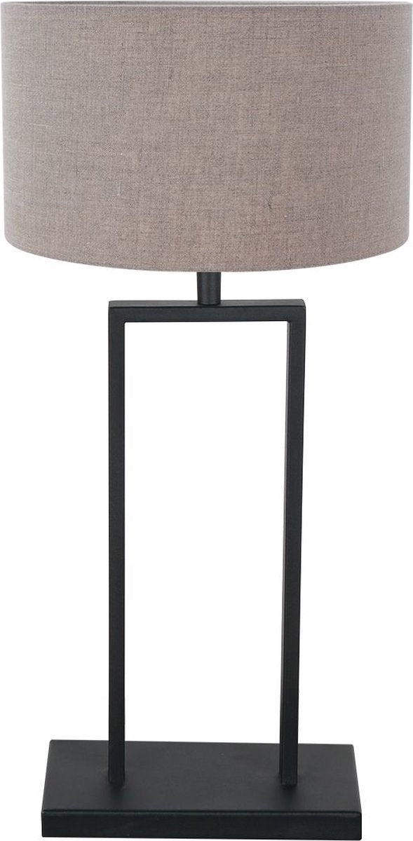 Tafellamp Stang in grijs/zwart | 1-lichts | E27 fitting | modern design | woonkamer / slaapkamer | industriële look