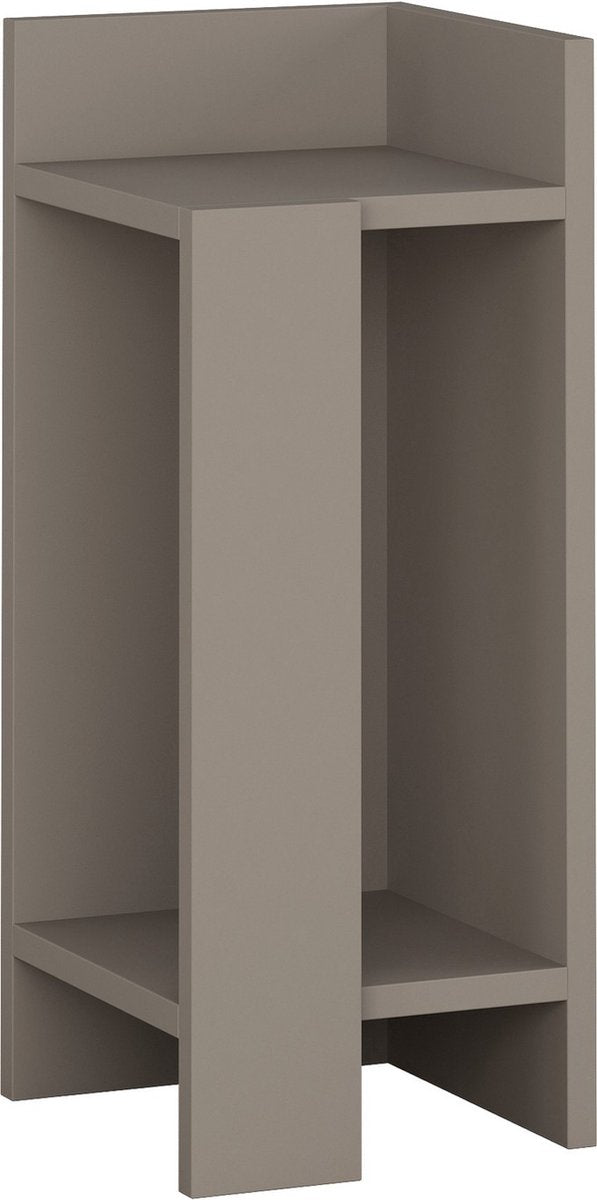 Nachtkastje Rechts - Mokka Stijl - 25x60x27cm - Melamine Afwerking