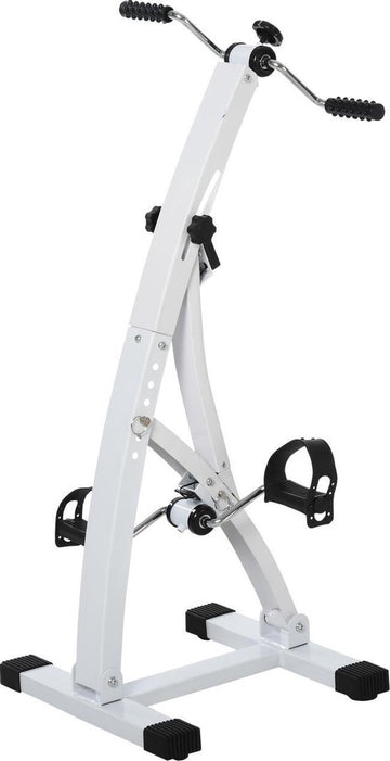 Hometrainer senioren - Fietstrainer - Fitness - Wit - 41 x 50 x 96 cm