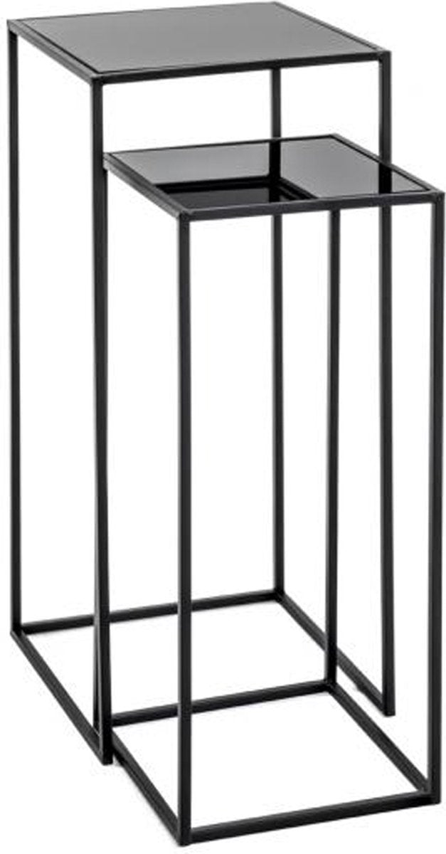 Plantentafel Set van 2 Monik Zwart