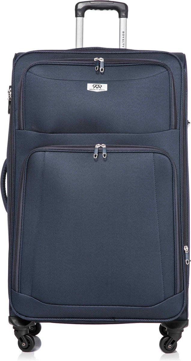 Dubai Abudabi Grote Koffer - 76 cm - 95/103 liter - Expandable - Blauw