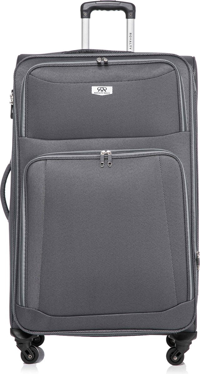 Dubai Abudabi Grote XL Koffer - 88 cm - 125/135 liter - Expandable - Grijs