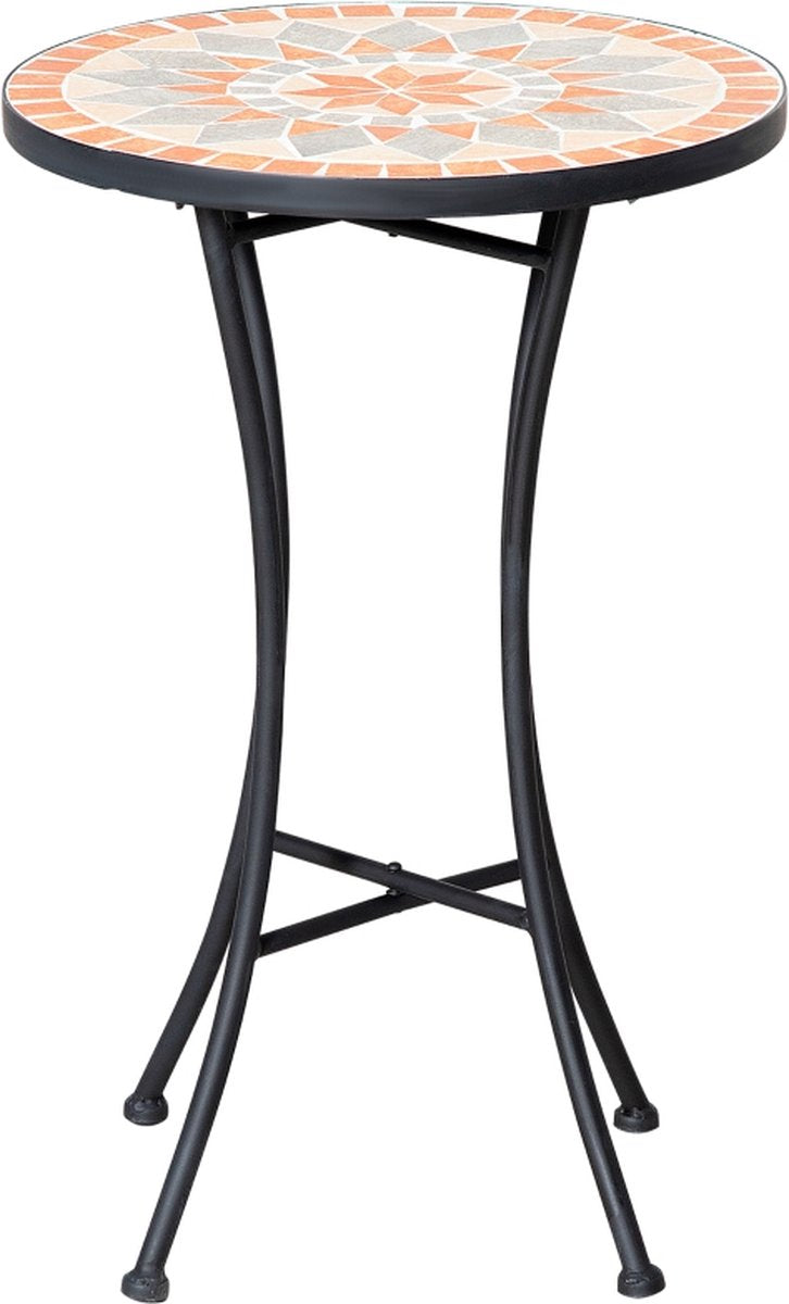 Tuintafel - Bijzettafel - Tuin - Plantentafel - Tafel - Ø35,5 cm