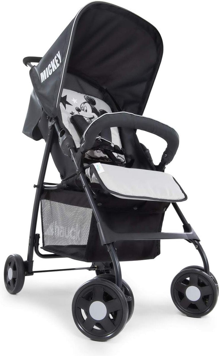 Sport lichtgewicht buggy tot 18 kg met ligstand vanaf de geboorte, gemakkelijk en compact inklapbaar, voorbeugel, grote boodschappenmand - rood