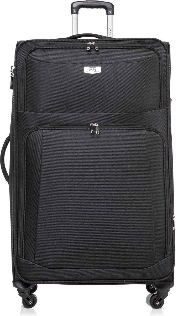 Dubai Abudabi Grote XL Koffer - 88 cm - 125/135 liter - Expandable - Zwart