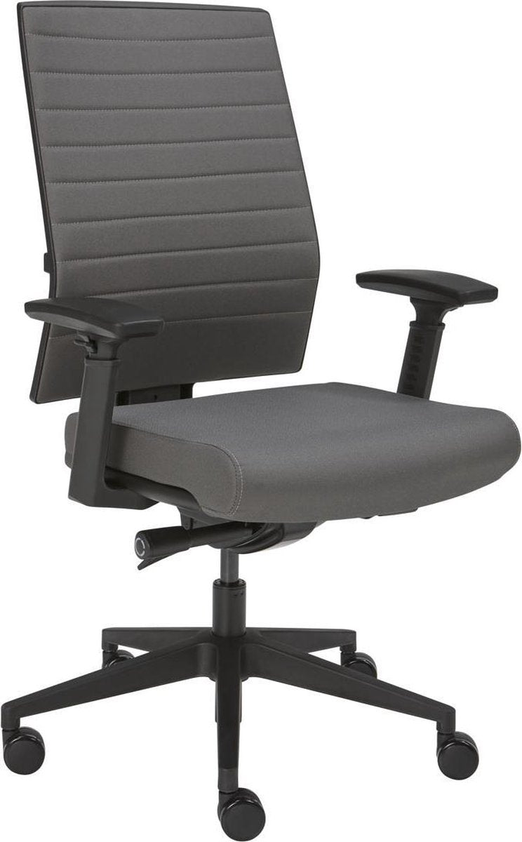 Bureaustoel Luxe - Grijze stof - NEN 1335 normering