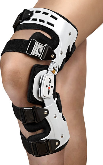 Professionele Kniebrace - Links - ROM Kniebrace - Range Of Motion Scharnier Kniebrace - Blessure Kniebrace - Unisex Kniebrace - Verstelbare Kniebrace - Kniepijn - Knie Revalidatie Brace - Artrise/Artrose Brace