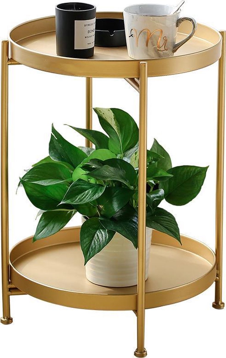 TDR - Nordic simple dubbellaagse kleine salontafel goud