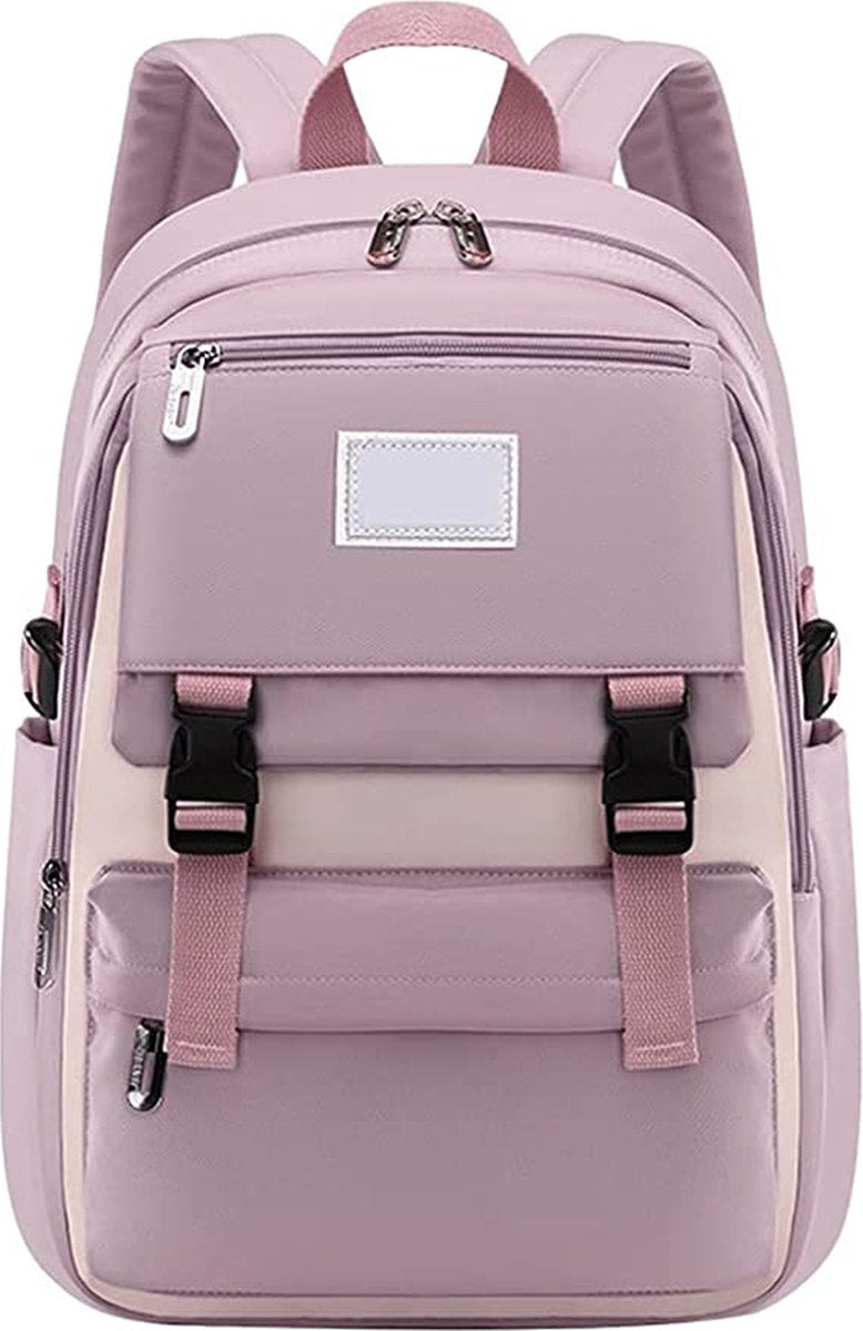 Rugzak - Rugtas - School - Meisjes - Jongens - Tieners - Waterdicht - Boekentas - 25 liter - Roze - Lichtroze