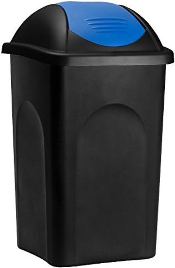 Afvalbak Vuilnisbak Klap Deksel 60 Liter Vuilnis Bak Afval Container Kunststof Keuken Prullenbak Huis